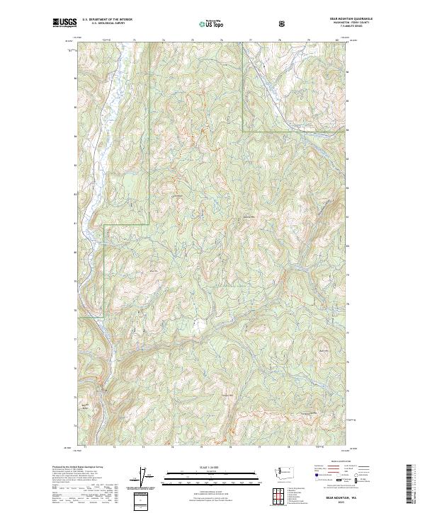 Bear Mountain, WA — USGS 7.5-minute topo (2023)
