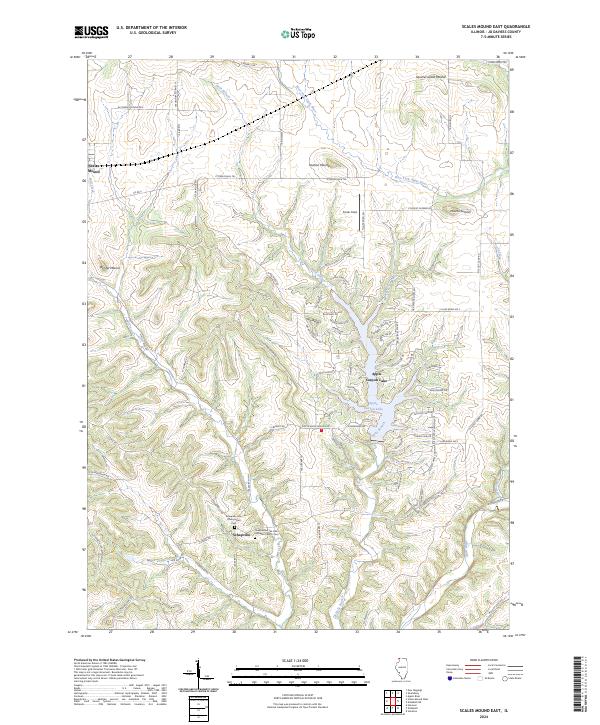 Scales Mound East, IL — USGS 7.5-minute topo (2024)