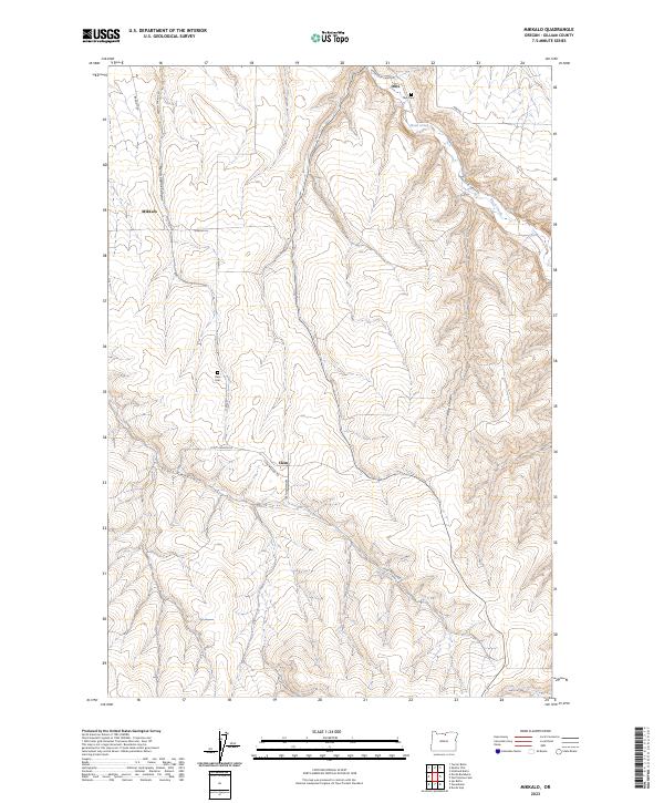 Mikkalo, OR — USGS 7.5-minute topo (2023)