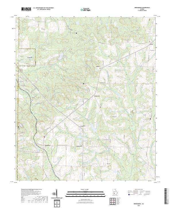 Bridgeboro, GA — USGS 7.5-minute topo (2024)