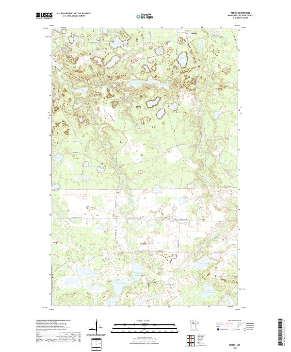 Redby, MN — USGS 7.5-minute topo (2022)