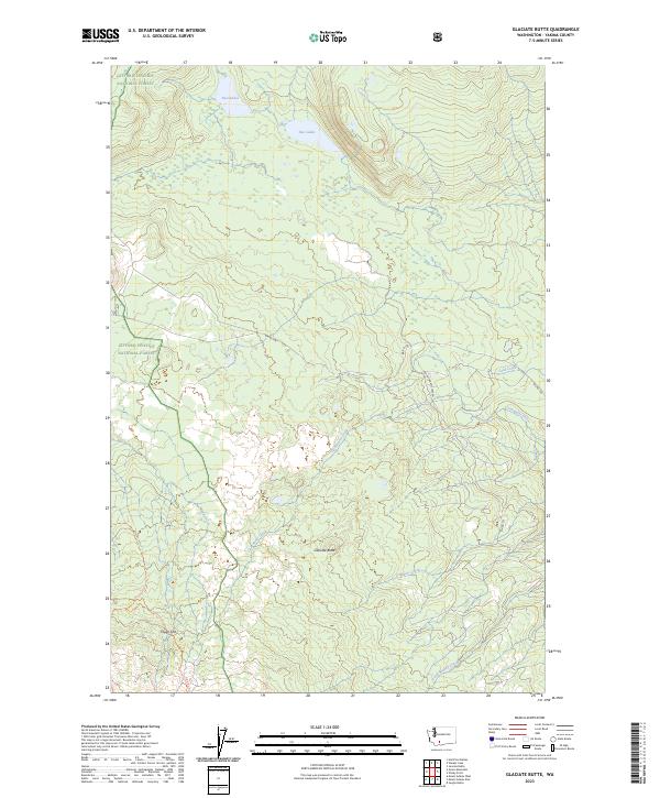 Glaciate Butte, WA — USGS 7.5-minute topo (2023)