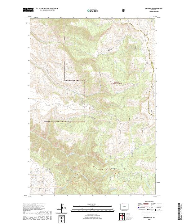 Mexican Hill, WY — USGS 7.5-minute topo (2021)