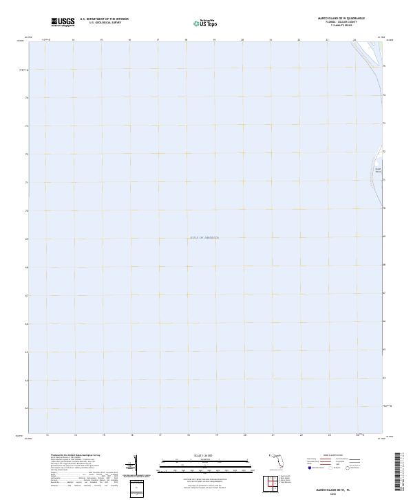 Marco Island OE W, FL — USGS 7.5-minute topo (2025)