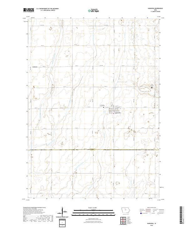 Kanawha, IA — USGS 7.5-minute topo (2022)
