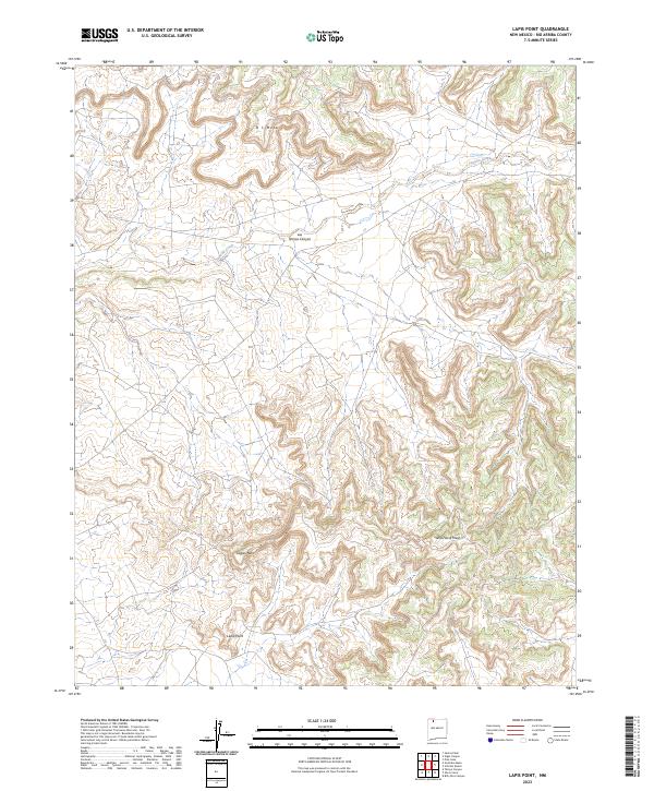 Lapis Point, NM — USGS 7.5-minute topo (2023)