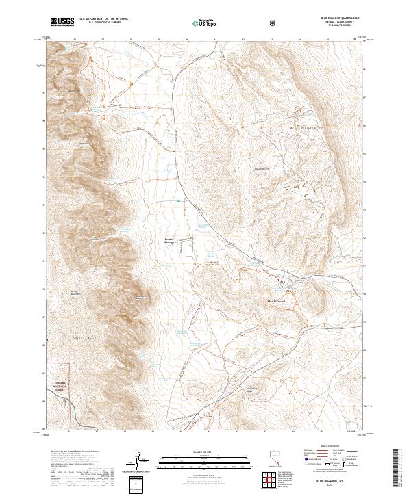 Blue Diamond, NV — USGS 7.5-minute topo (2021)
