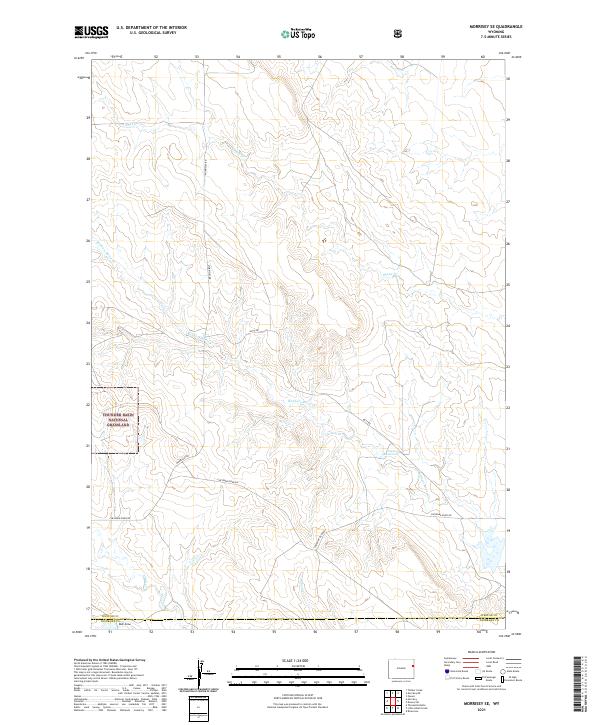 Morrisey SE, WY — USGS 7.5-minute topo (2021)