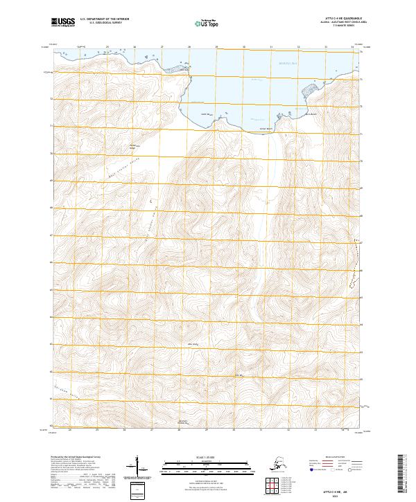 Attu C-4 NE, AK — USGS 7.5-minute topo (2021)