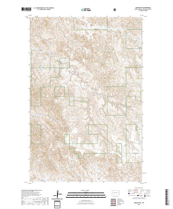 Gorham NW, ND — USGS 7.5-minute topo (2024)