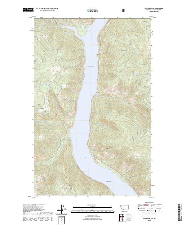 Inch Mountain, MT — USGS 7.5-minute topo (2024)