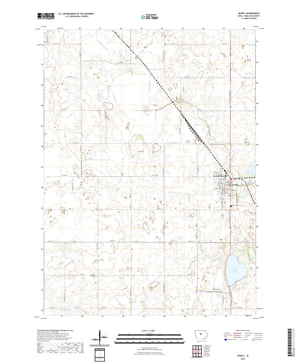 Jewell, IA — USGS 7.5-minute topo (2022)