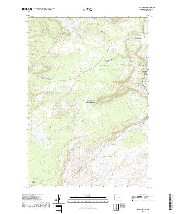 Crystal Falls, WY — USGS 7.5-minute topo (2021)