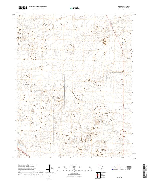 Bolin NE, TX — USGS 7.5-minute topo (2022)
