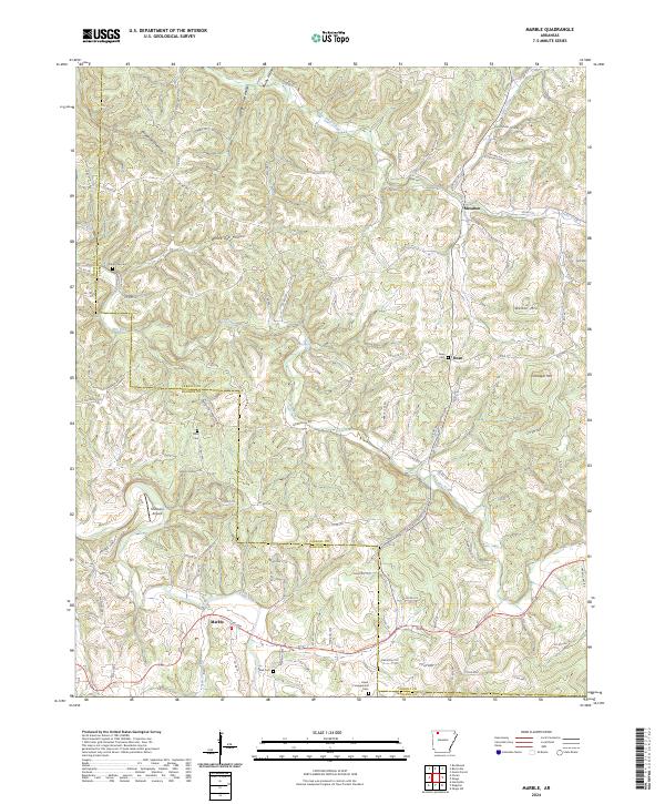 Marble, AR — USGS 7.5-minute topo (2024)