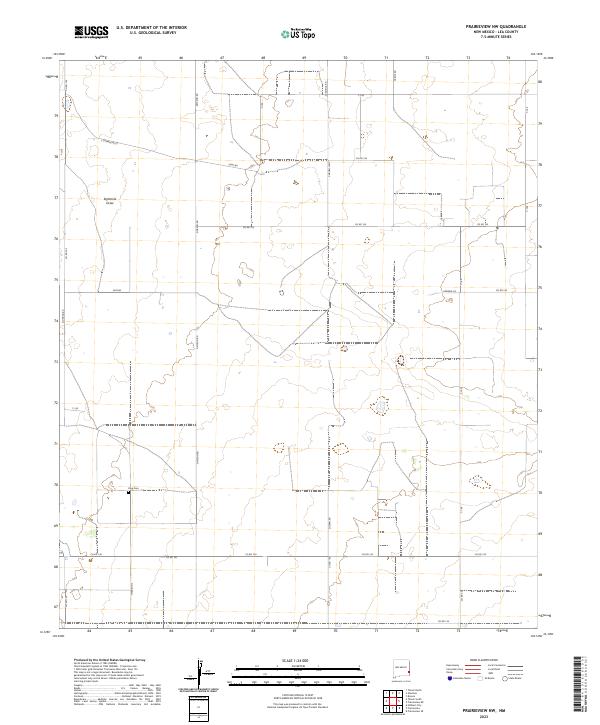 Prairieview NW, NM — USGS 7.5-minute topo (2023)