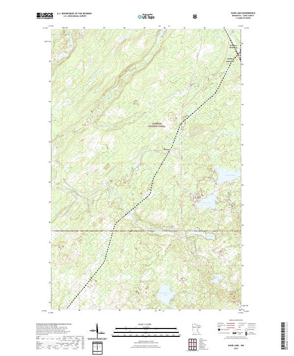 Kane Lake, MN — USGS 7.5-minute topo (2022)
