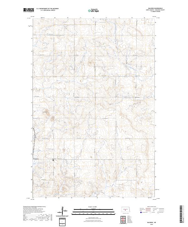Baldwin, ND — USGS 7.5-minute topo (2024)