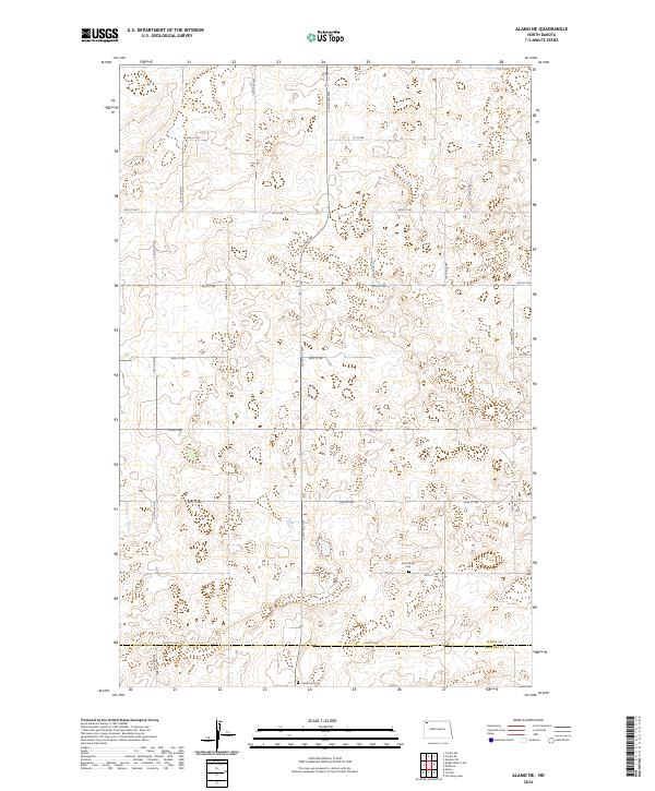 Alamo NE, ND — USGS 7.5-minute topo (2024)