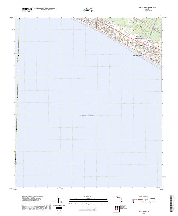 Laguna Beach, FL — USGS 7.5-minute topo (2025)