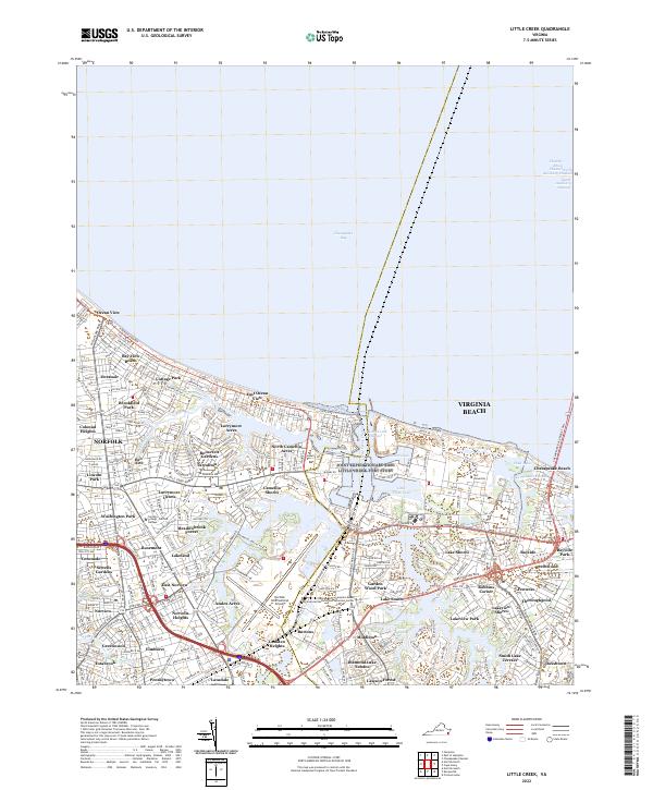 Little Creek, VA — USGS 7.5-minute topo (2022)