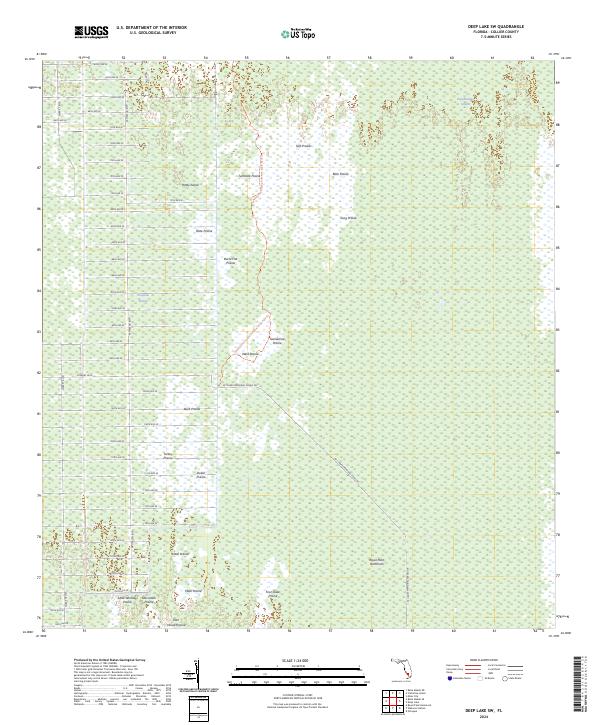 Deep Lake SW, FL — USGS 7.5-minute topo (2024)