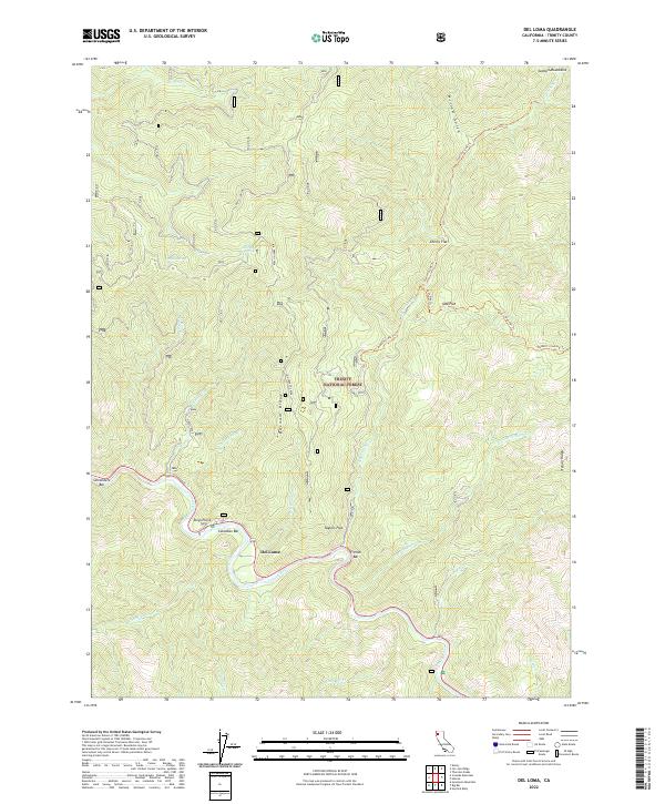 Del Loma, CA — USGS 7.5-minute topo (2022)