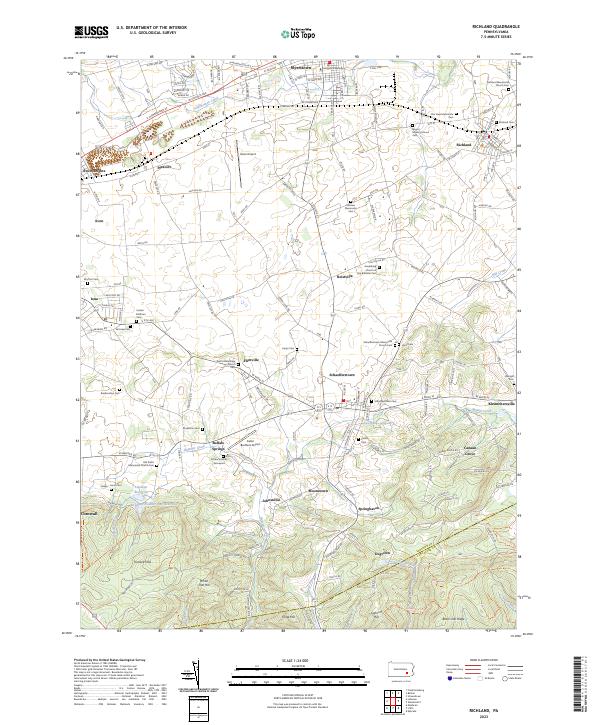 Richland, PA — USGS 7.5-minute topo (2023)