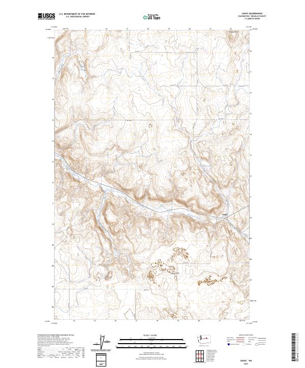 Leahy, WA — USGS 7.5-minute topo (2023)