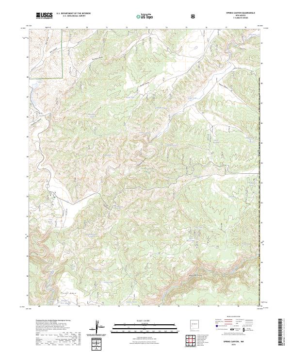 Spring Canyon, NM — USGS 7.5-minute topo (2023)