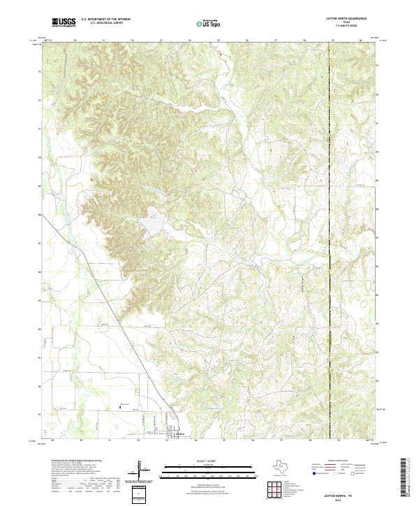 Jayton North, TX — USGS 7.5-minute topo (2022)