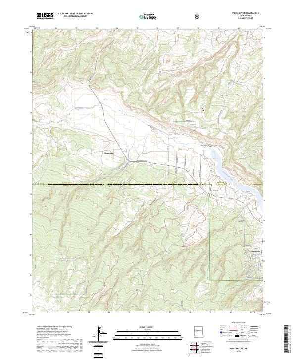 Pine Canyon, NM — USGS 7.5-minute topo (2023)