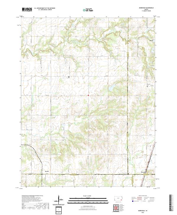 Morehead, KS — USGS 7.5-minute topo (2022)