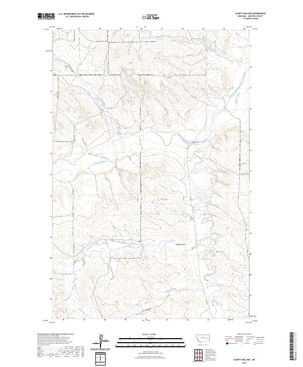 Sleepy Hollow, MT — USGS 7.5-minute topo (2024)