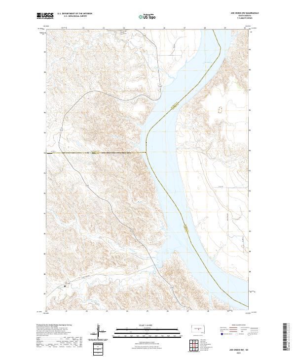 Joe Creek NW, SD — USGS 7.5-minute topo (2021)