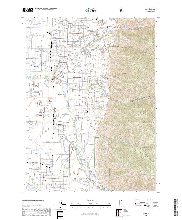 Logan, UT — USGS 7.5-minute topo (2023)