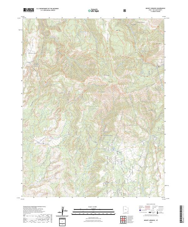 Mount Linnaeus, UT — USGS 7.5-minute topo (2023)