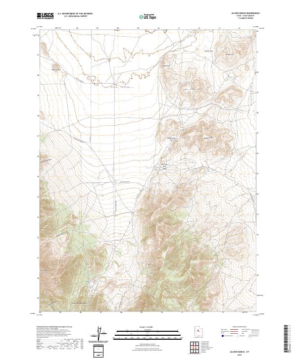 Allens Ranch, UT — USGS 7.5-minute topo (2023)