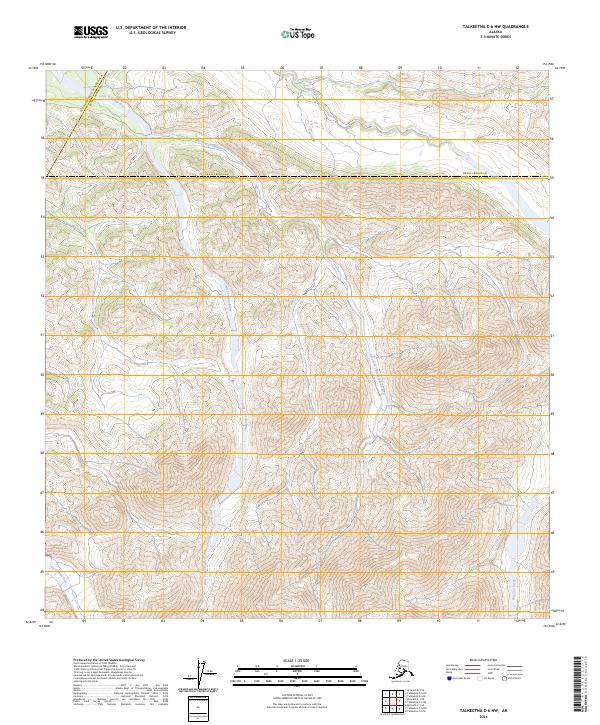 Talkeetna C-6 NW, AK — USGS 7.5-minute topo (2024)