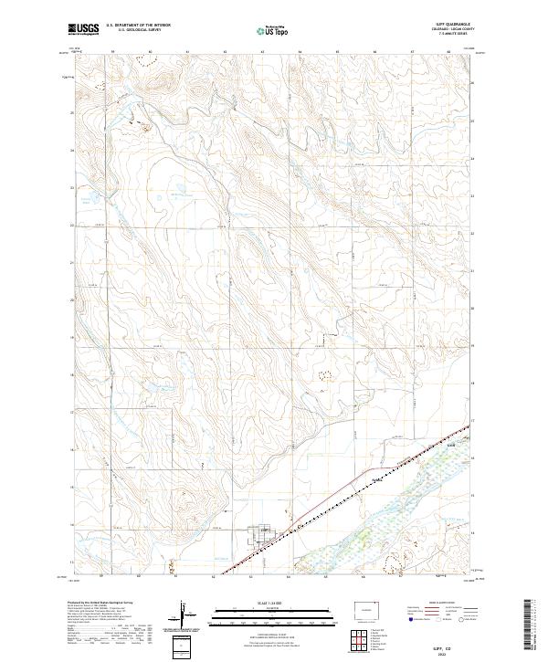 Iliff, CO — USGS 7.5-minute topo (2022)