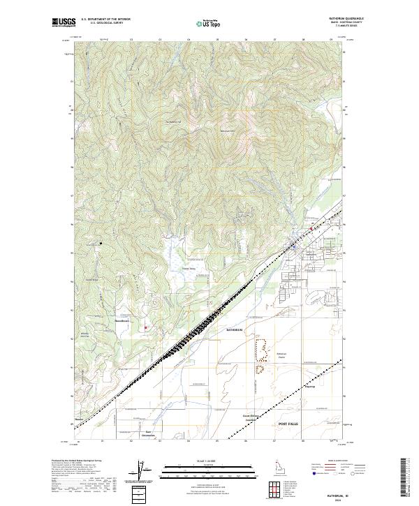 Rathdrum, ID — USGS 7.5-minute topo (2024)