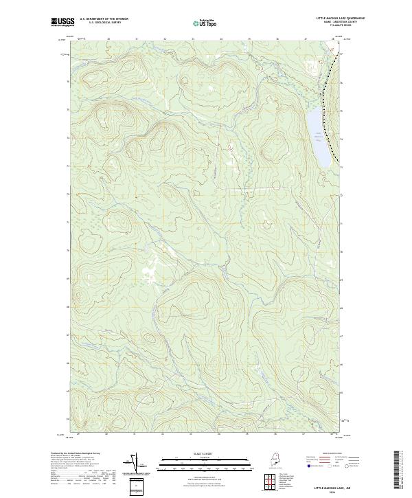 Little Machias Lake, ME — USGS 7.5-minute topo (2024)