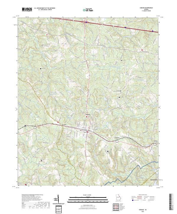 Harlem, GA — USGS 7.5-minute topo (2024)