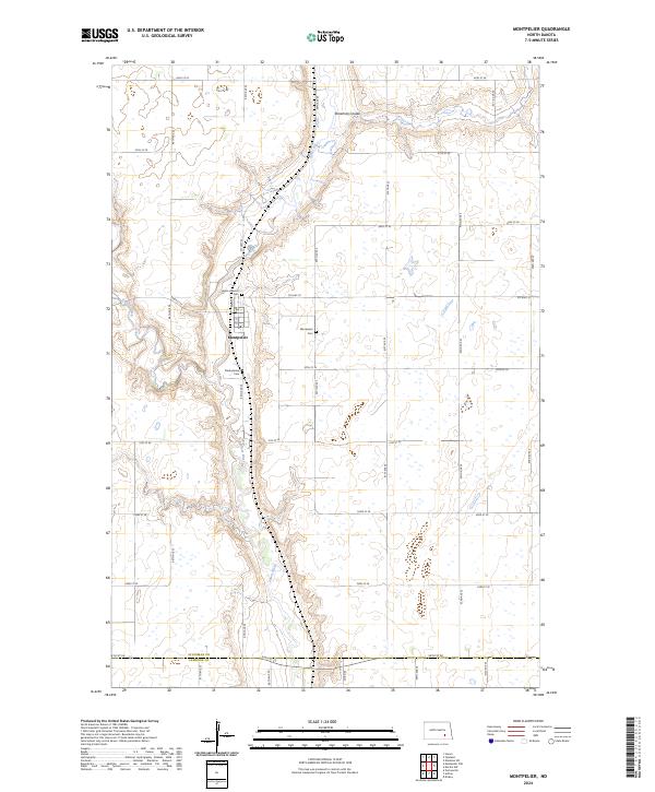 Montpelier, ND — USGS 7.5-minute topo (2024)