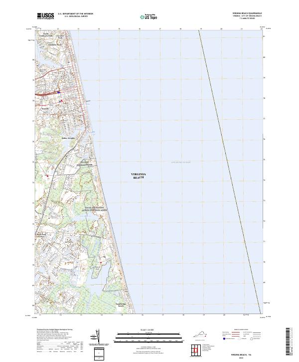 Virginia Beach, VA — USGS 7.5-minute topo (2022)