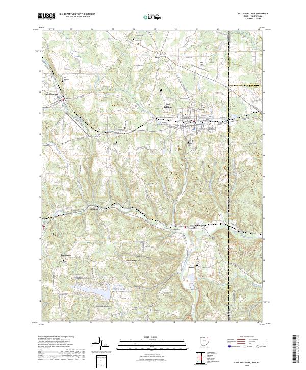 East Palestine, OH-PA — USGS 7.5-minute topo (2023)