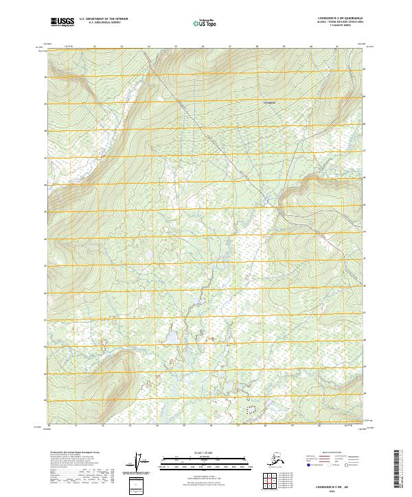 Livengood B-3 SW, AK — USGS 7.5-minute topo (2024)