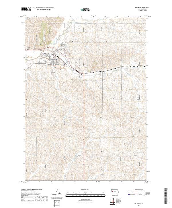 Ida Grove, IA — USGS 7.5-minute topo (2022)