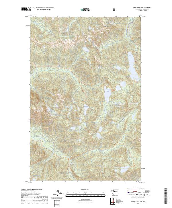 Snoqualmie Lake, WA — USGS 7.5-minute topo (2023)