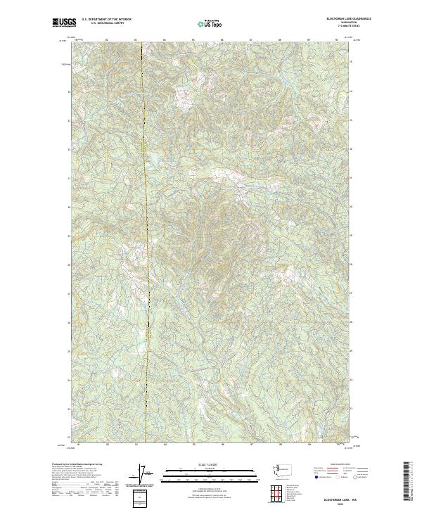 Elochoman Lake, WA — USGS 7.5-minute topo (2023)
